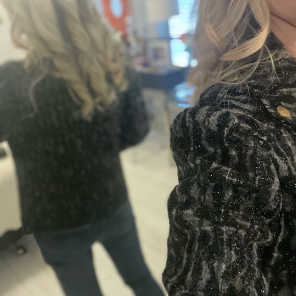 Tribal DeNIME Quilted Wool Metallic Jacket! - Picture 6 of 8